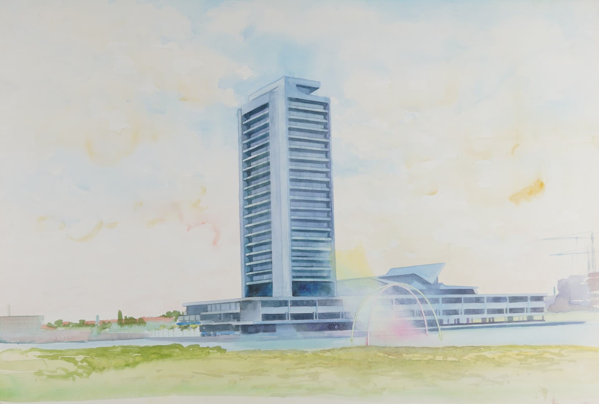 Ontwerp fontein door Leon v.d. Heyden